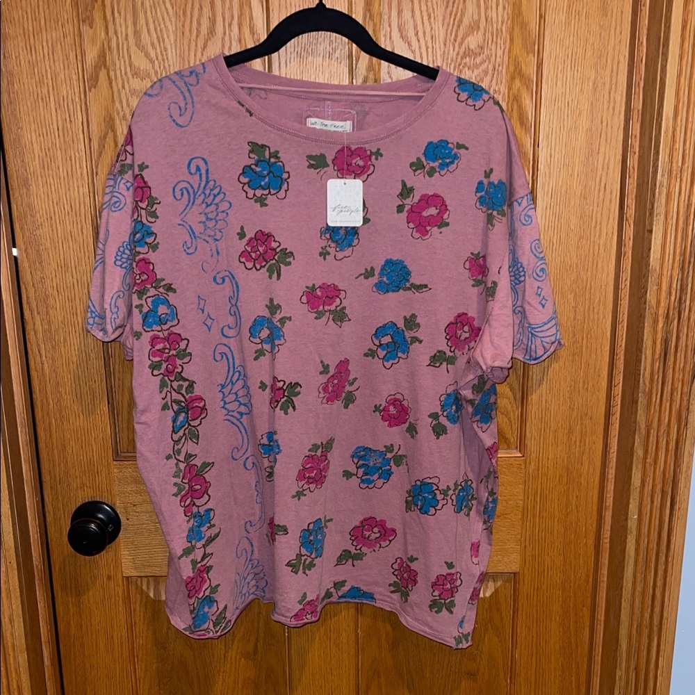 Free people floral t-shirt